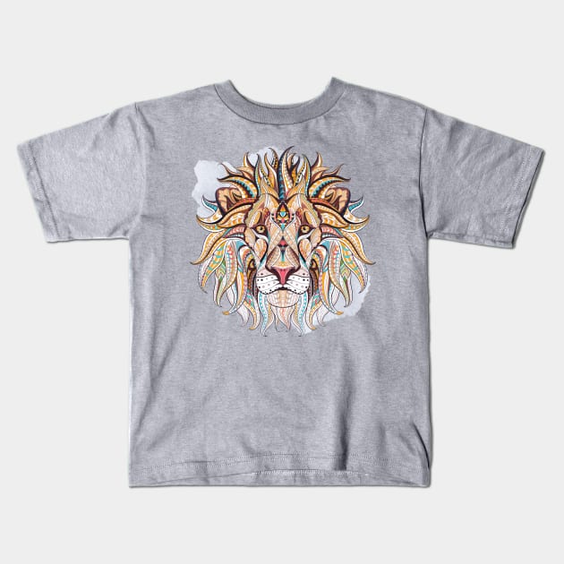 LION Kids T-Shirt by Lukelau